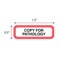 Nevs Position Labels - Copy For Pathology 1/2" x 1-1/2" White w/Red & Black XP-153 - alternate 2